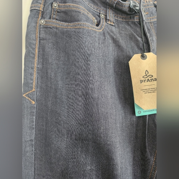 Prana BridgerJean Mens Pants Size 30x36 dark wash hiking travel outdoor casual - Picture 7 of 10